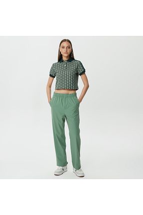 شلوار سبز زنانه بافتنی Lacoste - کد 721927489
