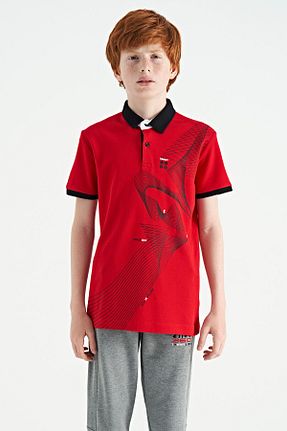 تیشرت قرمز بچه گانه رگولار TOMMY LIFE - کد 738522626