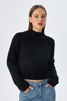 پلیور مشکی زنانه ساده Mixray - کد 863703954