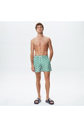 شلوارک ساحلی سبز مردانه پلی استر Lacoste - کد 755991546