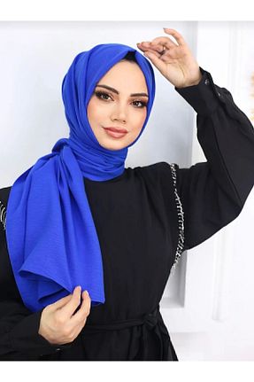 شال سرمه ای زنانه پنبه ای Trablus - کد 863745976