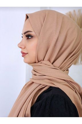 شال قهوه ای زنانه پنبه ای Trablus - کد 863791260