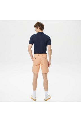 شلوارک و برمودا نارنجی مردانه اسلیم فیت Lacoste - کد 701538308