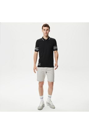شلوارک و برمودا طوسی مردانه اسلیم فیت Lacoste - کد 729961434