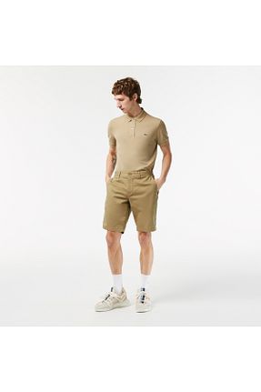 شلوارک و برمودا بژ مردانه رگولار Lacoste - کد 756593465