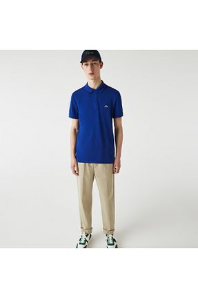 پولوشرت آبی مردانه پنبه ای Lacoste - کد 754409717