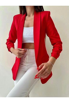 کت قرمز زنانه رگولار SEDA FİDAN - کد 726263643