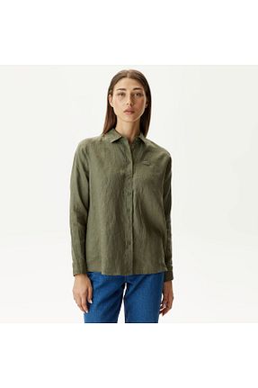 پیراهن خاکی زنانه Relaxed Lacoste - کد 826087199