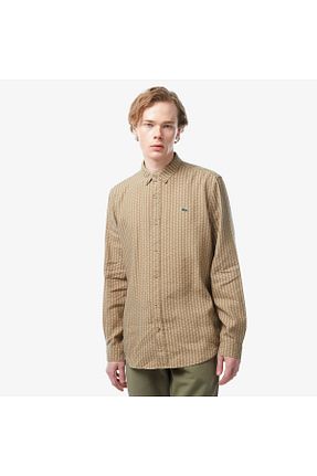 پیراهن بژ مردانه رگولار Lacoste - کد 834450358