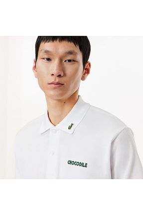 پولوشرت سفید مردانه پنبه ای Lacoste - کد 826055343