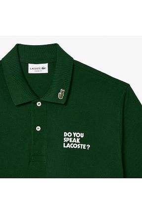 پولوشرت سبز مردانه پنبه ای Lacoste - کد 826063457