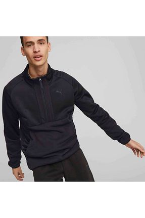 سوئیشرت مشکی مردانه ساده Puma - کد 863754807