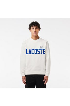 سوئیشرت سفید مردانه ساده Lacoste - کد 820292633