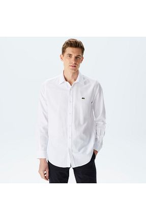 پیراهن سفید مردانه اسلیم فیت Lacoste - کد 806548078