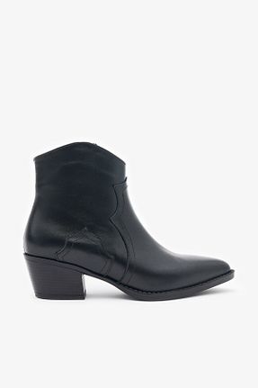 بوت / نیم بوت مشکی زنانه چرم خالص Louis Cardy - کد 863794549
