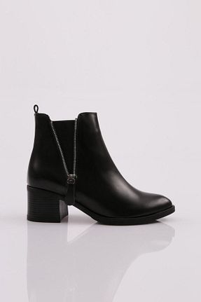 بوت / نیم بوت مشکی زنانه چرم مصنوعی Dgn - کد 358064591