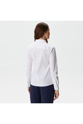 پیراهن سفید زنانه اسلیم فیت Lacoste - کد 806548141