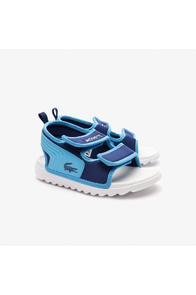 دمپائی آبی بچه گانه پاشنه تخت Lacoste - کد 845603051