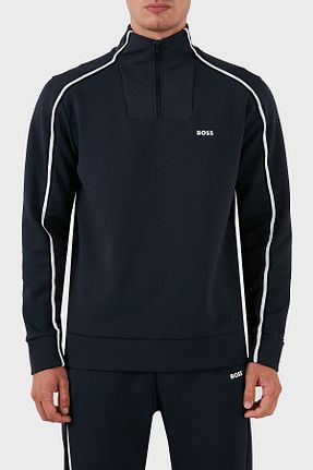 سوئیشرت سرمه ای مردانه ساده BOSS - کد 863786025