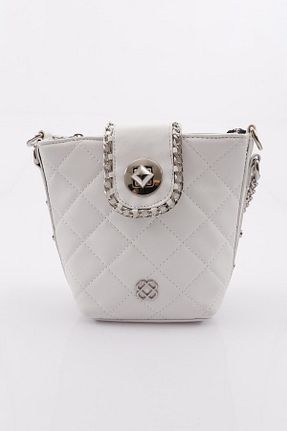کیف دوشی سفید زنانه چرم مصنوعی Dgn - کد 669177242