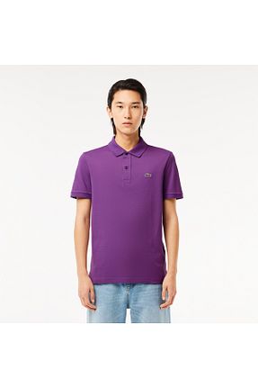 پولوشرت بنفش مردانه پنبه ای Lacoste - کد 820448400
