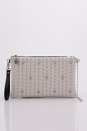 کیف دوشی سفید زنانه چرم مصنوعی Dgn - کد 753437928