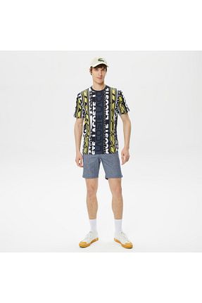 شلوارک و برمودا سرمه ای مردانه رگولار Lacoste - کد 701482300