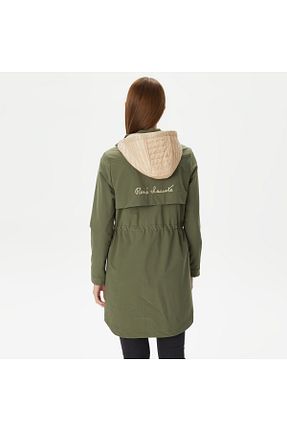 کاپشن خاکی زنانه رگولار Lacoste - کد 806548200
