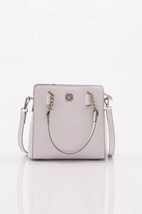 کیف دوشی سفید زنانه چرم مصنوعی Dgn - کد 749449308