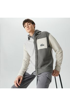 پیراهن طوسی مردانه رگولار Lacoste - کد 835664234