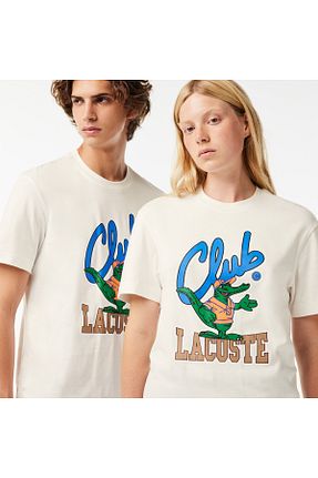 تیشرت سفید زنانه Relaxed Lacoste - کد 777957309