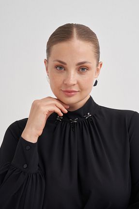 لباس حجاب مشکی زنانه رگولار Aker - کد 863804580