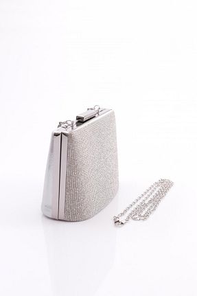 کیف مجلسی طوسی زنانه چرم مصنوعی Dgn - کد 831924952