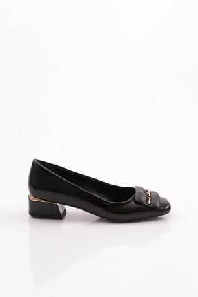 کفش پاشنه بلند کلاسیک مشکی زنانه چرم مصنوعی Dgn - کد 832937897