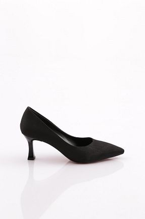 کفش پاشنه بلند کلاسیک مشکی زنانه چرم مصنوعی Dgn - کد 831545048