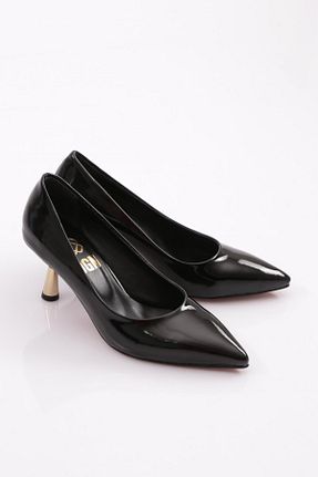 کفش پاشنه بلند کلاسیک مشکی زنانه چرم مصنوعی Dgn - کد 832110357