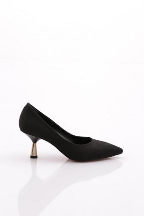 کفش پاشنه بلند کلاسیک مشکی زنانه چرم مصنوعی Dgn - کد 815696257