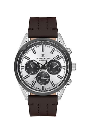 ساعت مچی قهوه ای مردانه 44 میلی متر Daniel Klein - کد 813631068