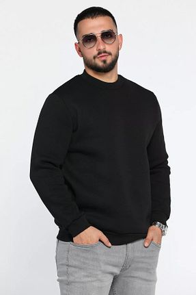سوئیشرت مشکی مردانه ساده MİSHAR İTALİA - کد 863889378