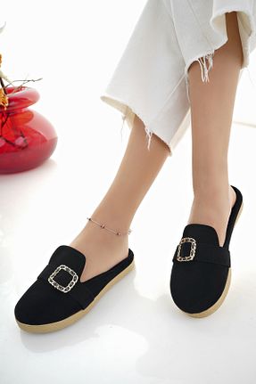 دمپائی خانگی مشکی زنانه پارچه ای Modafırsat - کد 863893994