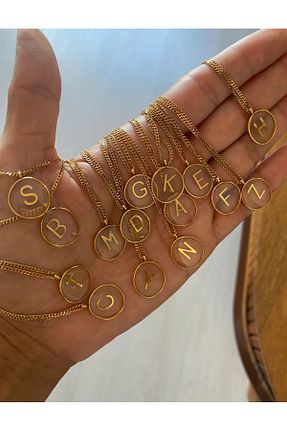 گردنبند استیل ( فولاد ) طلائی زنانه استیل ضد زنگ MAT STORE - کد 863911905