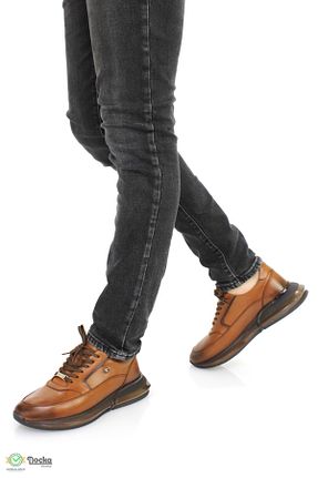 کفش کژوال قهوه ای مردانه چرم خالص Pierre Cardin - کد 863896115