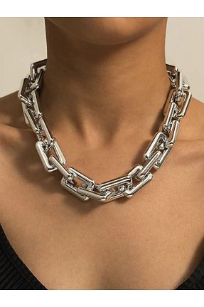 گردنبند جواهر زنانه روکش طلا ESUSO - کد 50261316