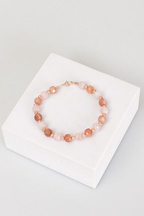 دستبند جواهر مشکی زنانه Safnaturel - کد 863938773