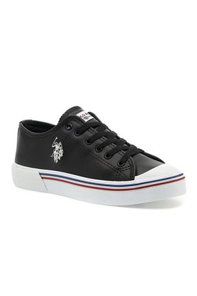 کفش اسنیکر مشکی زنانه بند دار U.S. Polo Assn. - کد 354558234