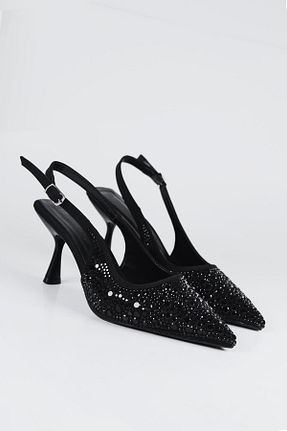 کفش مجلسی مشکی زنانه پارچه ای NiceDiffer - کد 864020222