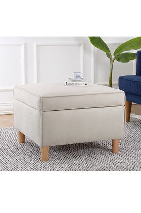 پوف و نیمکت بژ 43 x 63 Lorence Home - کد 864085363