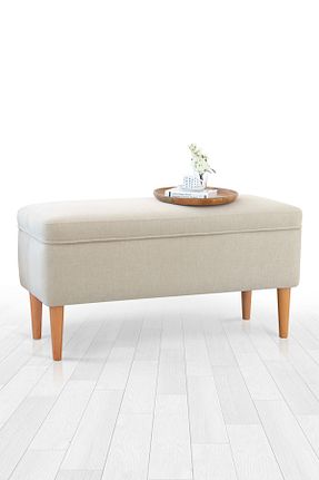 پوف و نیمکت بژ 100 x 50 Lorence Home - کد 864087964