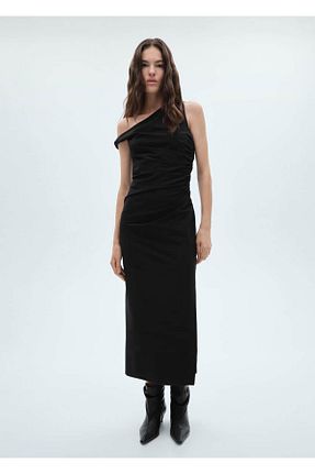 لباس مشکی زنانه بافتنی MANGO - کد 864088575