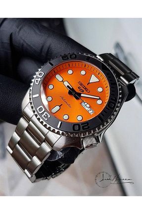 ساعت مچی نارنجی مردانه 38 میلی متر Seiko - کد 753752240